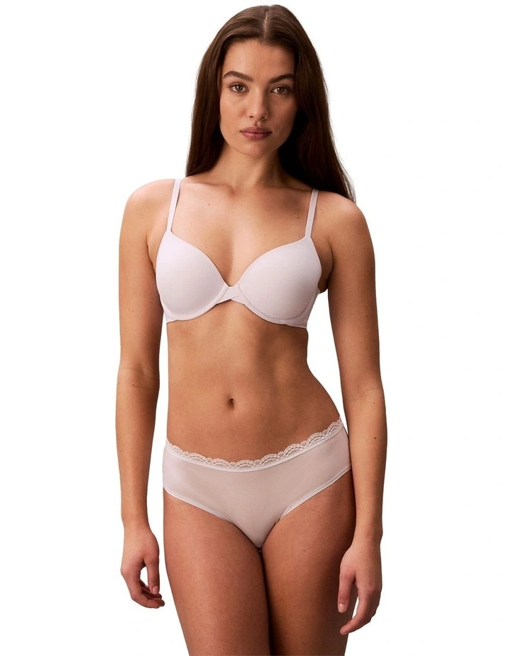 Microfibre Stretch With Lace Hipster 3 Pack in Multi image 3