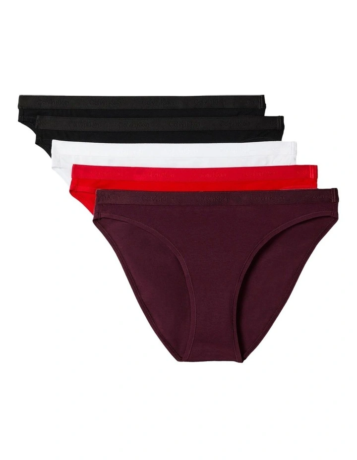 Icon Logo Bikini Brief 5 Pack in Multi image 1