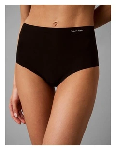 Invisibles Microfiber Stretch High Rise Brief Black