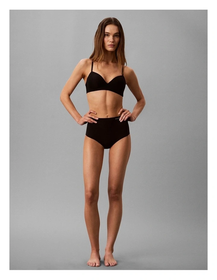 Invisibles Microfiber Stretch High Rise Brief Black image 5