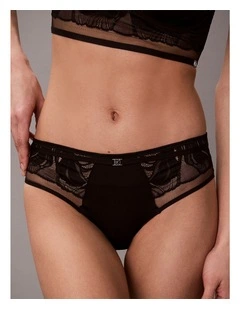 CK BLACK GEO LACE HIPSTER BLACK