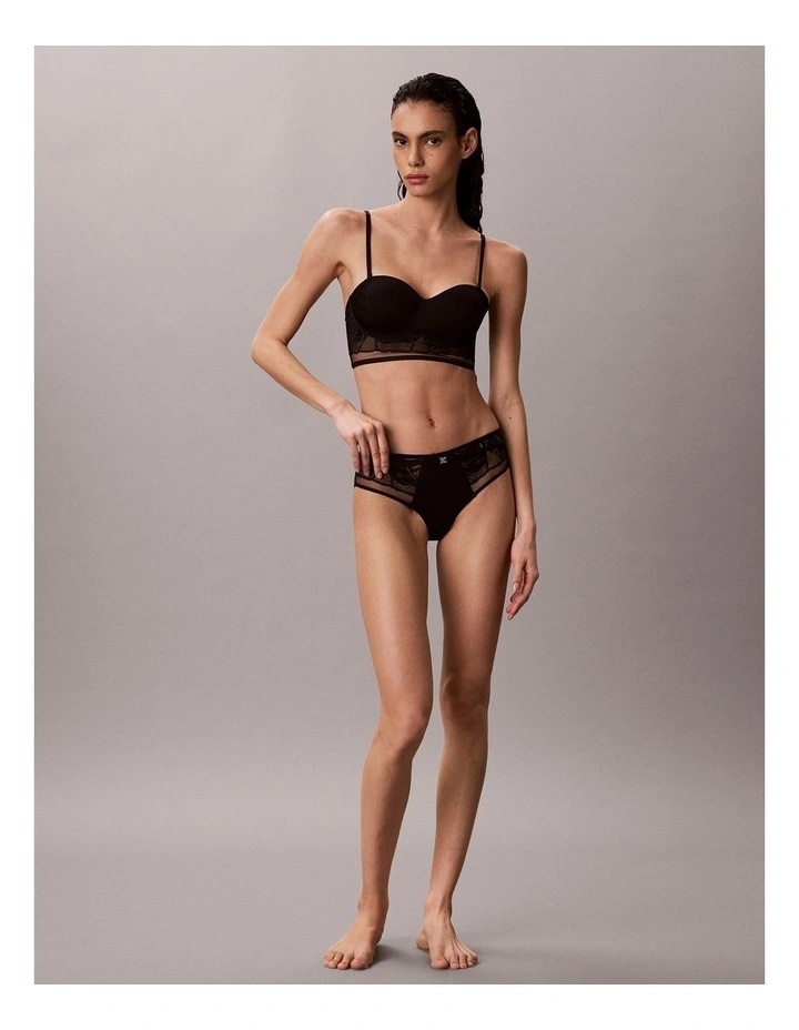 CK BLACK GEO LACE HIPSTER BLACK image 5