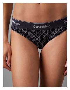 Icon Cotton Modal Bikini Denim Emblem Blue Corn