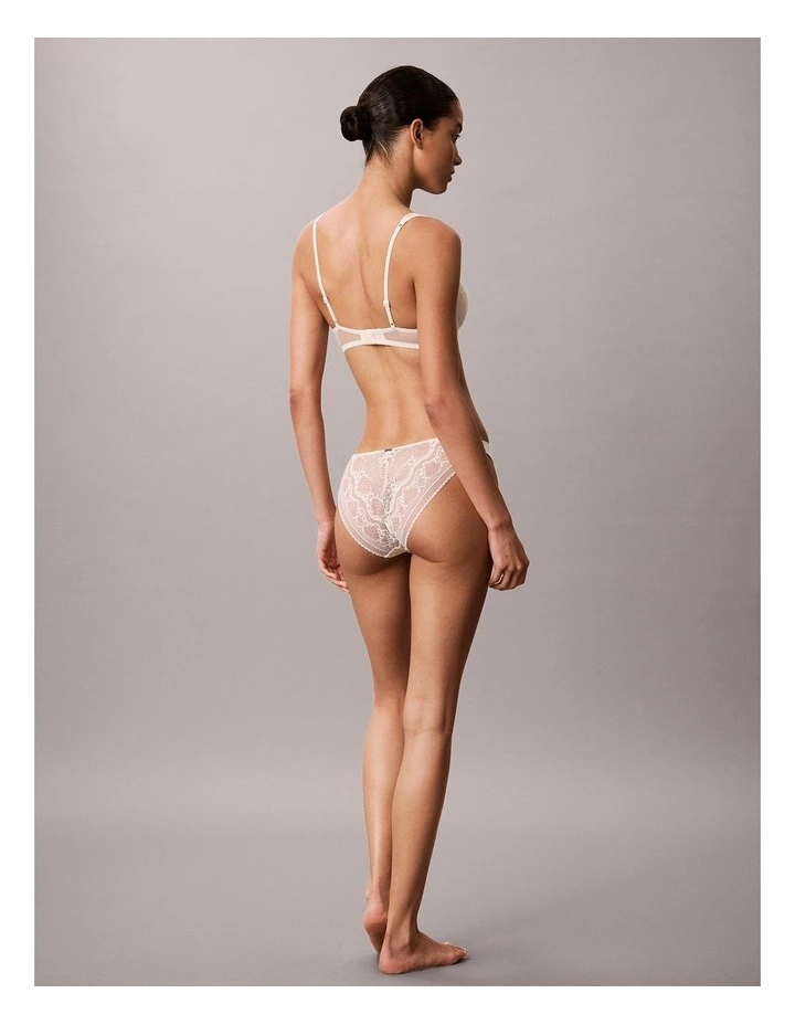 SIGNATURE STRETCH LACE BIKINI IVORY image 5