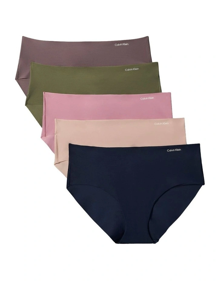 Invisibles Microfibre Stretch Hipster of 5 Pack in Multi image 1