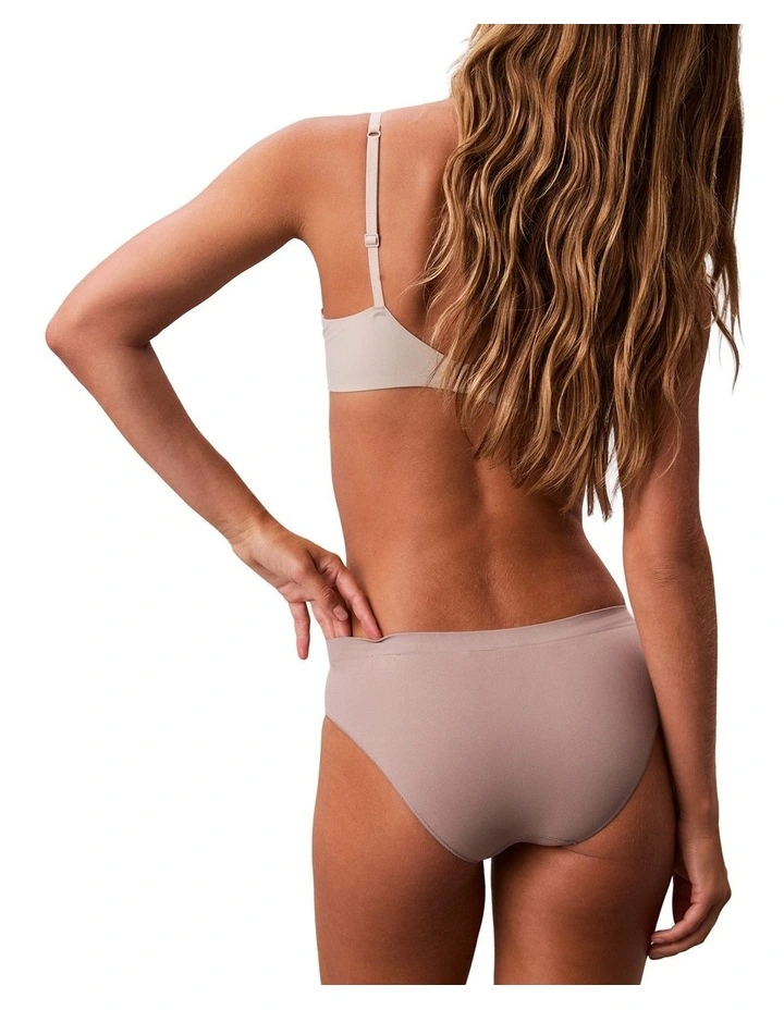 Bonded Flex Seamless Bikini in Brown image 2
