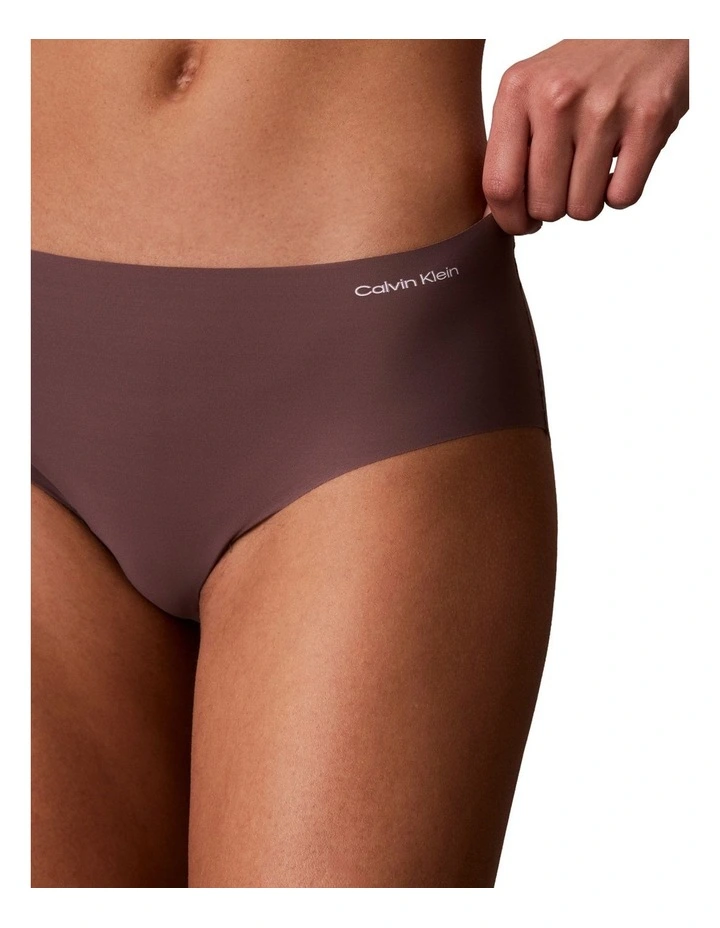 Invisibles Microfibre Stretch Hipster 3 Pack in Black, Botanical Brown, and Frosty Lilac image 2
