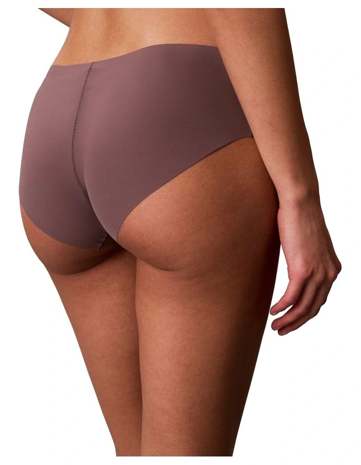 Invisibles Microfibre Stretch Hipster 3 Pack in Black, Botanical Brown, and Frosty Lilac image 3