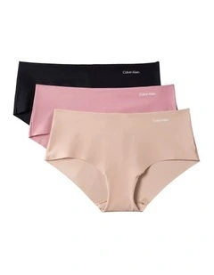 Invisibles Microfibre Stretch Hipster of 3 Pack Black/Cedar/Soft Mauve