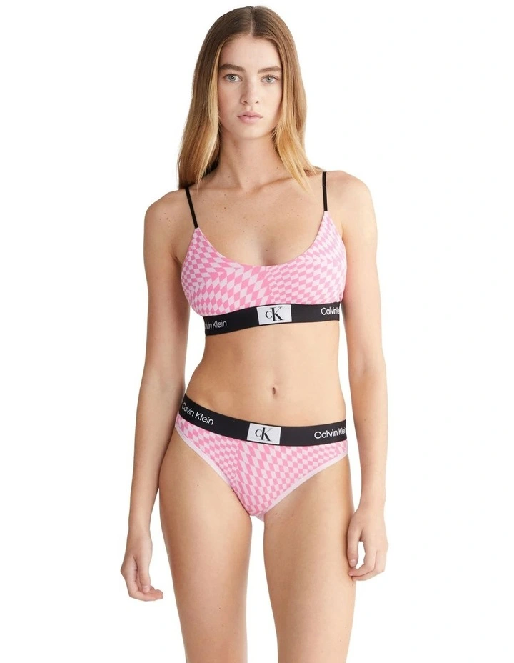 1996 Cotton Modern Bikini in Pink image 1