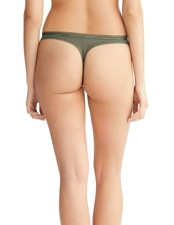 Bottoms Up Refresh Thong 3 Pack in Green/Pink/Black image 3