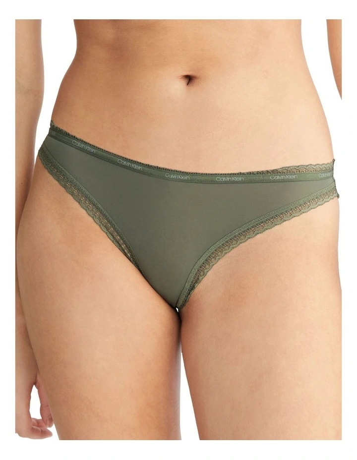 Bottoms Up Refresh Thong 3 Pack in Green/Pink/Black image 4