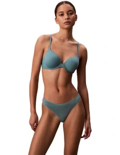 Ideal Cotton Thong in Turquoise