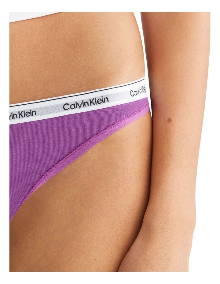 Modern Logo Thong in Purple image 4