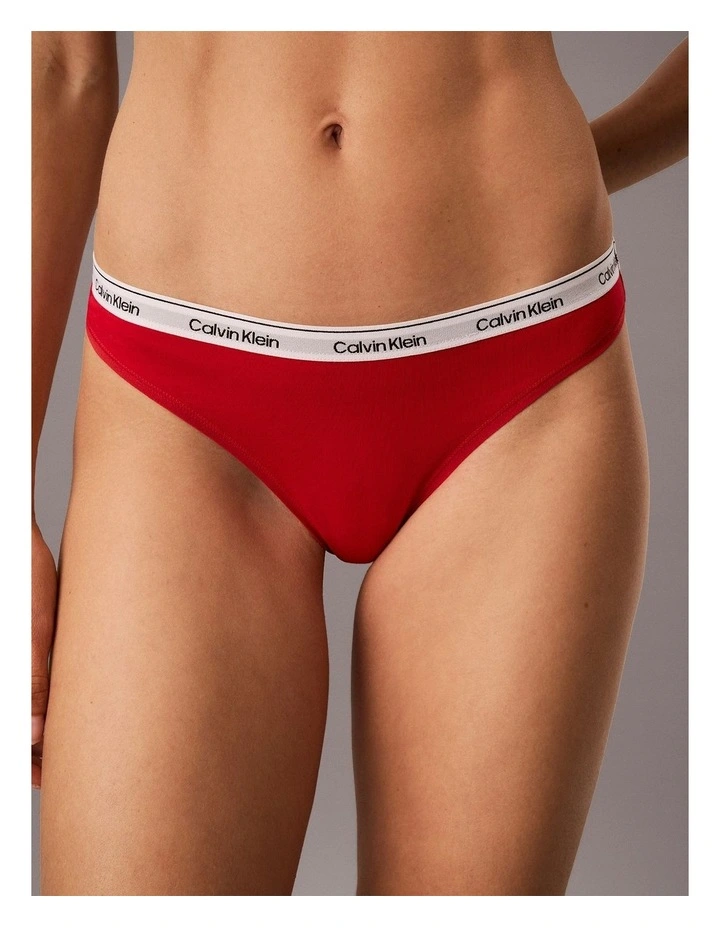 Icon Logo Thong in Goji Berry image 1