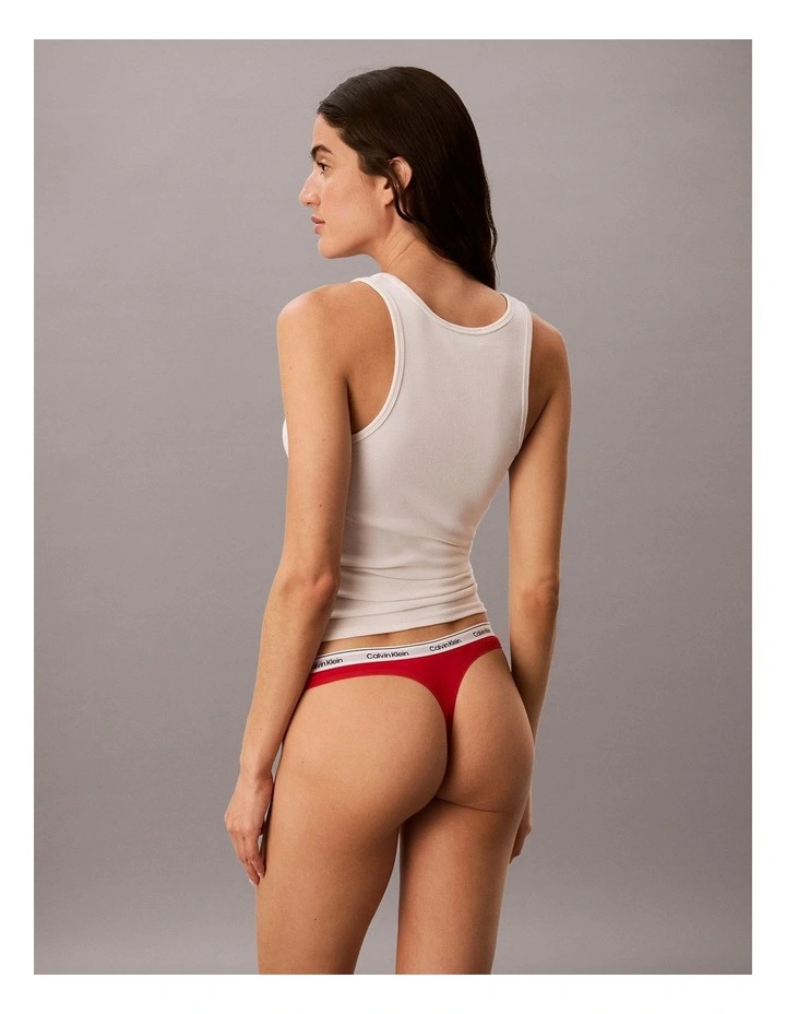 Icon Logo Thong in Goji Berry image 2