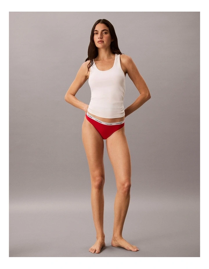 Icon Logo Thong in Goji Berry image 5