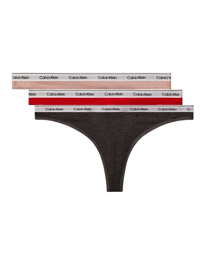 Icon Logo Thong 3 Pack in Multi image 1