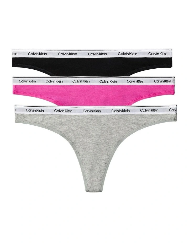 Icon Logo Thong 3 Pack in Multi image 1
