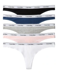 Icon Logo Thong 5 Pack in Multi