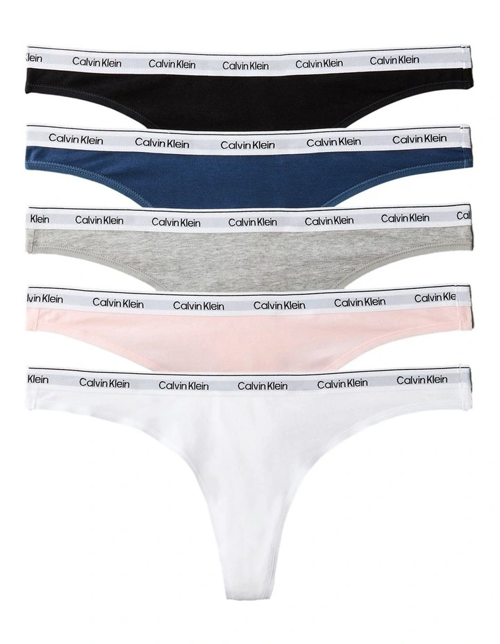 Icon Logo Thong 5 Pack in Multi image 1