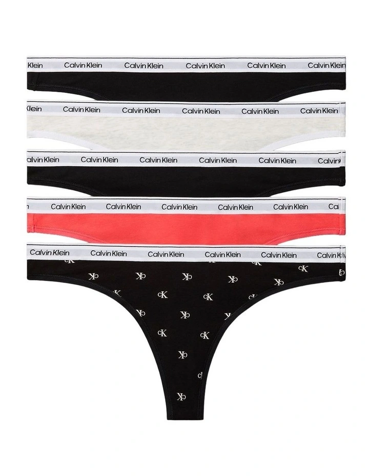 Icon Logo Thong 5PK Assorted image 1