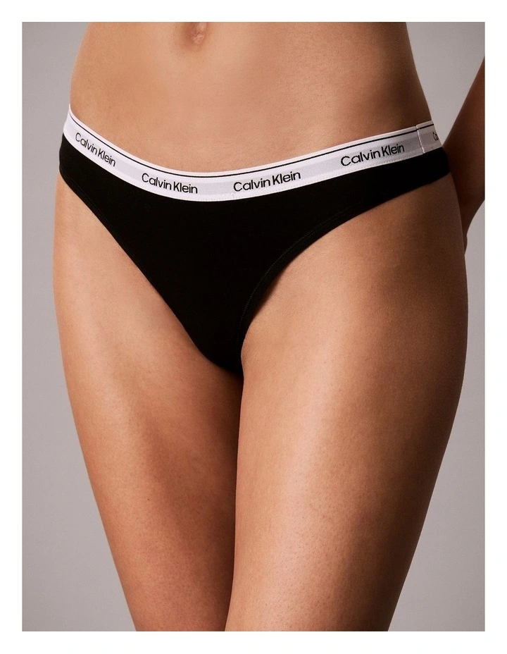 Icon Logo 5 Pack Thongs in Blackgrey Heatherarg image 2