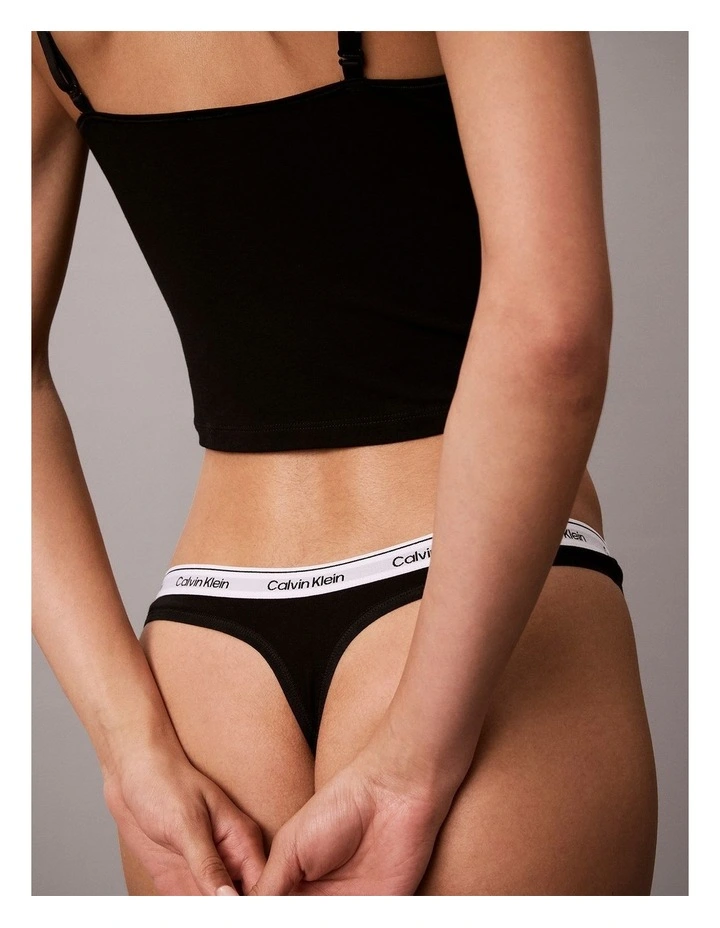 Icon Logo 5 Pack Thongs in Blackgrey Heatherarg image 3