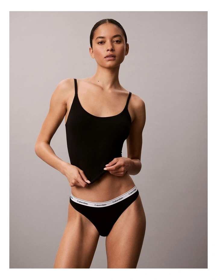 Icon Logo 5 Pack Thongs in Blackgrey Heatherarg image 4