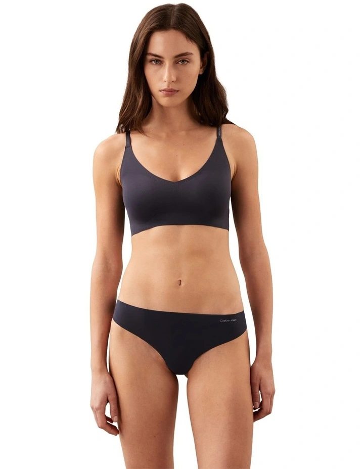 Invisibles Thong Microfiber Stretch in Navy image 1