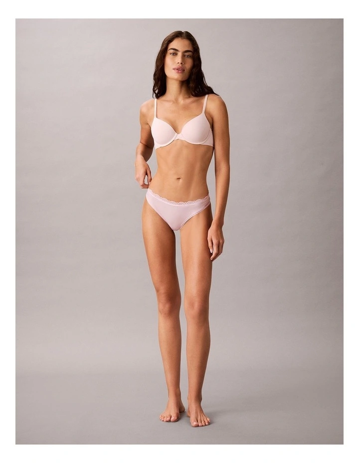 MICROFIBER STRETCH WITH LACE THONG HAWAII ORCHID image 5