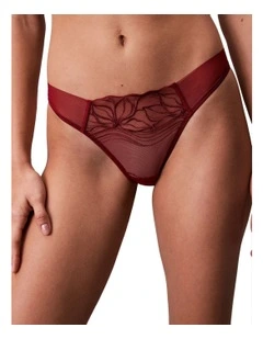 Calvin Klein Black Floral Lace Thong