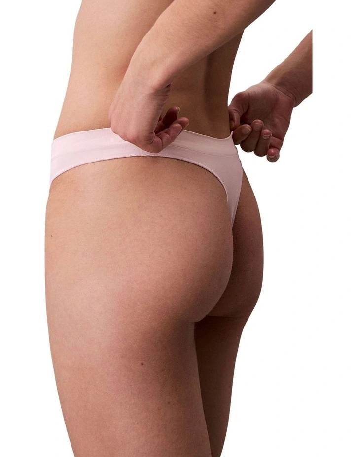 Bonded Flex Seamless Thong Pack Of 3 in Multi image 3