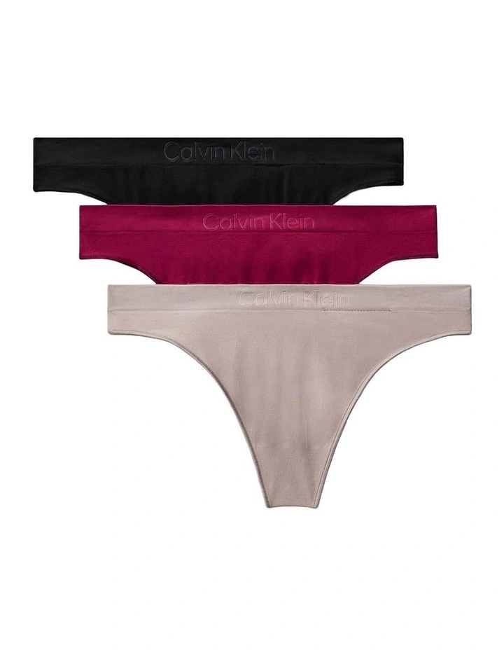 Bonded Flex Seamless Thong 3 Pack in Multi image 1