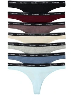 Icon Logo Thongs 7-Pack in Multi