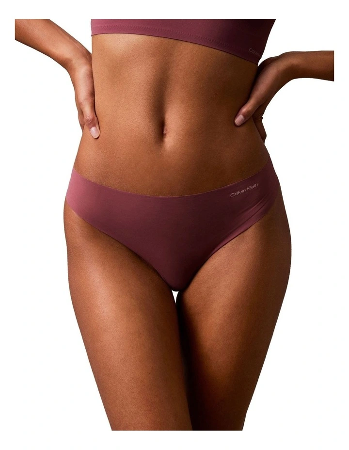 Modern Cotton Invisibles Thong in Purple image 1
