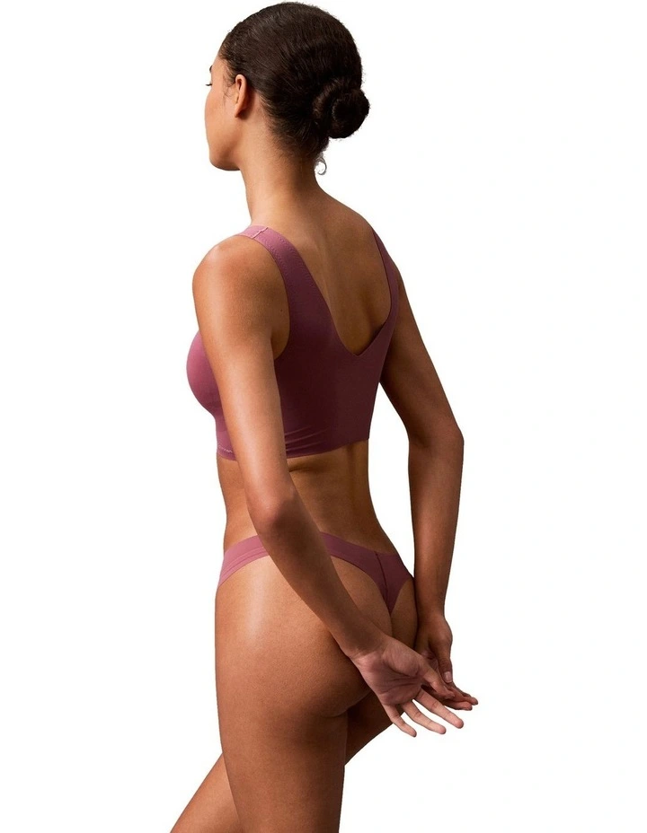 Modern Cotton Invisibles Thong in Purple image 4