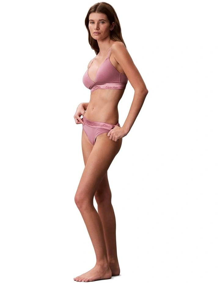 Icon Cotton Modal Limited Edition Thong in Soft Mauve image 4
