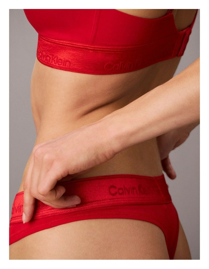 ICON COTTON MODAL METALLIC THONG GOJI BERRY image 2