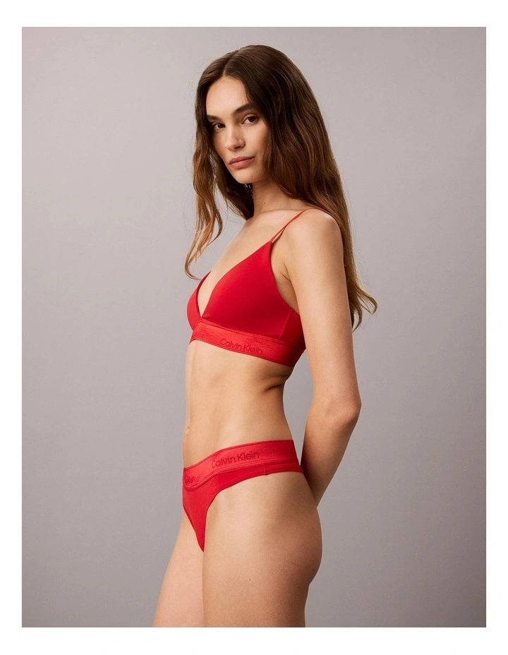 ICON COTTON MODAL METALLIC THONG GOJI BERRY image 4