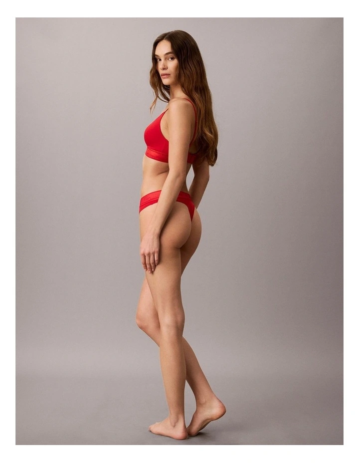 ICON COTTON MODAL METALLIC THONG GOJI BERRY image 5
