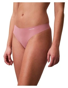 Invisibles Microfibre Stretch Thong in Soft Mauve