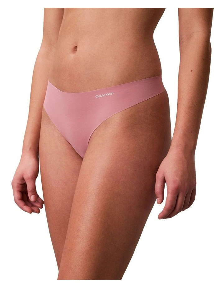 Invisibles Microfibre Stretch Thong in Soft Mauve image 1