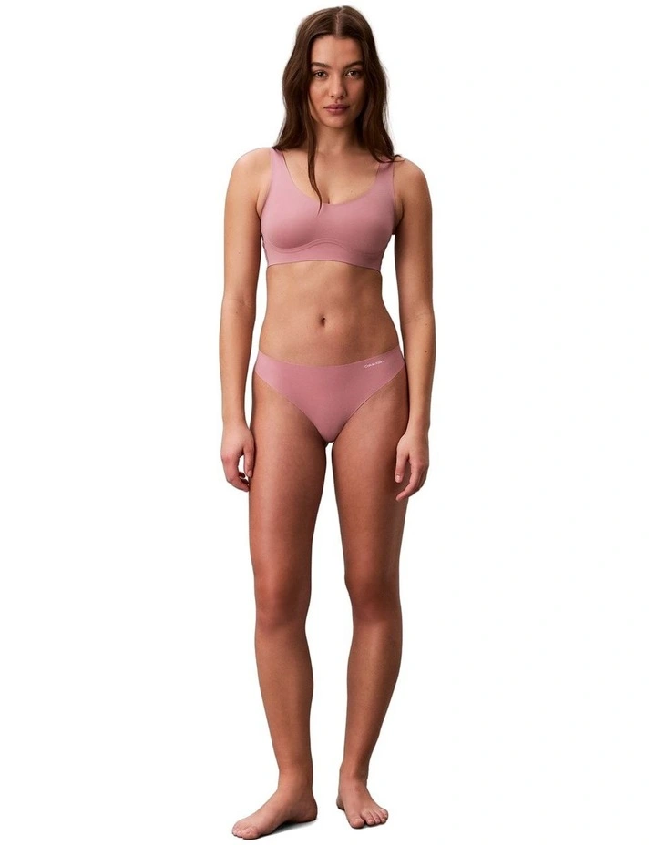 Invisibles Microfibre Stretch Thong in Soft Mauve image 5