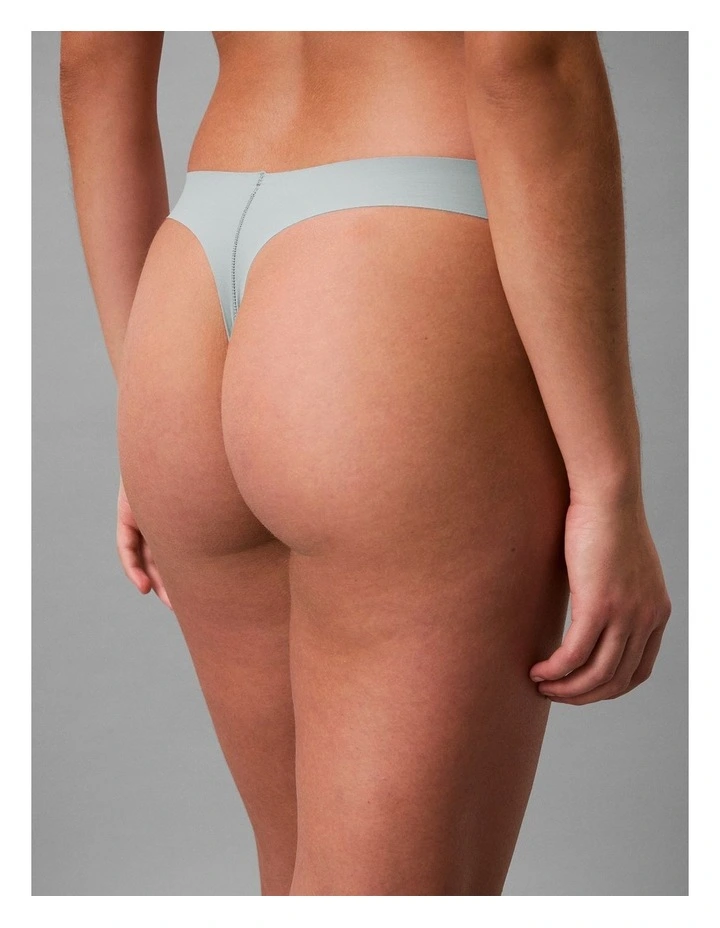 Calvin Klein Invisibles Microfibre Stretch Thong Sky Gray image 2