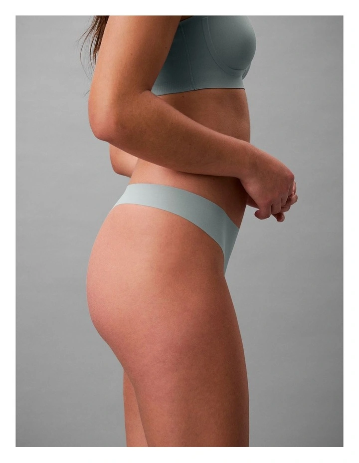 Calvin Klein Invisibles Microfibre Stretch Thong Sky Gray image 3