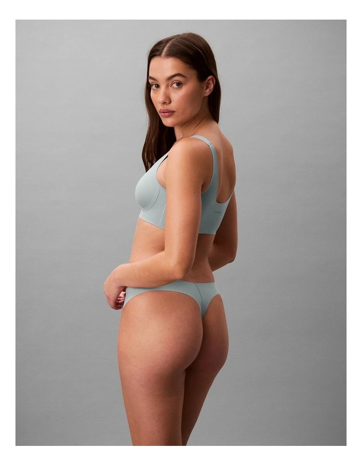 Calvin Klein Invisibles Microfibre Stretch Thong Sky Gray image 4
