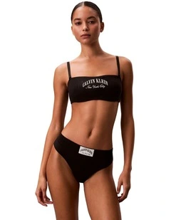 Heritage Athletic Thong in Black