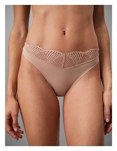 Perfectly Fit Lace Thong Cedar