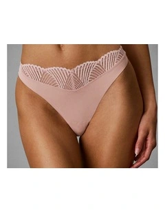 Calvin Klein Perfectly Fit Lace Thong Subdued
